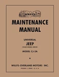 1945 1949 Jeep Willys CJ-2A Maintenance Manual. Fixed Price $41.15.