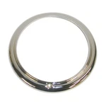 New 1941-48 Ford Headlight Trim Rings 2 Rib Style Chrome #11A-13045. Fixed Price $30.00.