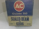 Ac Guide 300 Part # 6006 6-VOLT Sealed Beam Headlight Nos. Fixed Price $24.95.