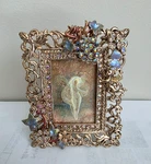 Kirks Folly Fairy Flowers Rhinestone Gold Picture Frame. Fixed Price $57.97.
