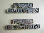1977-1979 Ford "F-350 Custom" Fender Emblem Set D7TB-16702-HWC Oem All Pins!. Fixed Price $23.99.