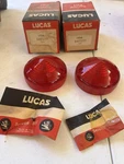 Nos Pair Of Tail Lamp Lenses Lights 54572777 Morgan Triumph And More. Fixed Price $49.99.