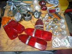 Triumph TR4/4A/260/GT6 Lenses,fittings And Bits...all Original. Fixed Price $110.00.