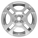 For Saturn Ion 03-05 4 V-spoke Silver 16X6 Alloy Factory Wheel Remanufactured. Fixed Price $280.88.