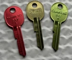 B47 Anodized Aluminum Key Blanks Cole / Star OBR10K. Fixed Price $19.99.