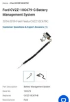 Genuine Ford Negative Cable CV2Z10C679C. Fixed Price $75.00.