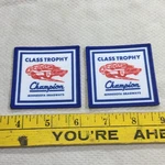 Minnesota Dragways Class Trophy Window Patch (2) Vintage Racing. Fixed Price $18.50.