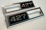 1968 Chevelle Impala Nova '427' Emblem Marker Light Bezel Front Fender Billet. Fixed Price $185.00.