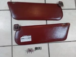 1987-96 Ford Bronco F-150 F-250 Sun Visors (red) Vinyl W/ Center Clips & Screws. Fixed Price $59.00.