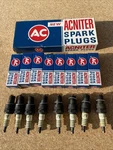 Nos Ac R43N 5612425 (8) Spark Plugs Green Rings Chevrolet Corvette Chevelle. Fixed Price $89.99.