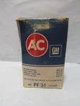 Vintage Nos Ac Delco Gm Oil Filter Pf 34 6437982 (T26JJ). Fixed Price $12.00.