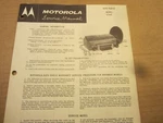 1955 1956 Chevy Motorola Radio Service Manual CTA6T. Fixed Price $8.00.