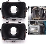 2PC Headlight Bucket Kit, 5X7 Mounting Compatible With Chevy Express. Fixed Price $55.00.