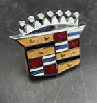 63 64 65 Cadillac Eldorado Fleetwood Rear Quarter Panel Crest Emblem Nos. Fixed Price $215.00.