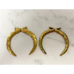 Pair Vintage Cadillac Gold Wreath Emblems Trunk C-pillar 3" Eldorado 70S. Fixed Price $39.00.