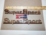 1966 Chevelle Super Sport Quarter Panel Emblem Script Pair. Made In Usa. Fixed Price $69.99.