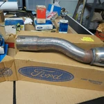 Nos 1965 66 Ford Mustang Gt Pair Exhaust Trumpet Pipe,. Fixed Price $275.00.