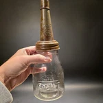 1930S Style Glass Gulf Oil Bottle W Spout. Fixed Price $31.50.