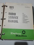 1971 Delco T400 Stereo 8-TRACK Tape Player Service Manual Section F. Fixed Price $19.95.