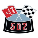 Oer "502" Crossed Flags Die-cast Air Cleaner Emblem. Fixed Price $90.80.