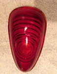 New 1939 Plymouth P7 P8 Deluxe Roadking Glass Tail Light Lens. Fixed Price $15.00.