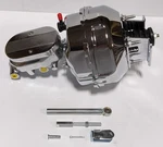 1960-66 Chevy Tri 5 Car Chrome 9" Dual Power Brake Booster + Master Display. Fixed Price $189.00.