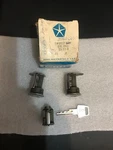 Mopar Nos Ignition & Doors Lockset 1966-1968 66-68 Body Usa Made. Fixed Price $160.00.