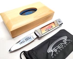 Ford Car Pocket Knife Folder Blade Collector Gift Wood Box Street Hot Rod 1932. Fixed Price $20.95.