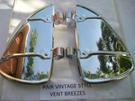 New Pair Of Vintage Style Stainless Steel Vent Deflectors !. Fixed Price $12.99.