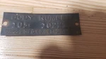 Vintage Briggs Mfg Co. Detroit Mich Body Number Emblem Badge Plate Embossed. Fixed Price $19.95.