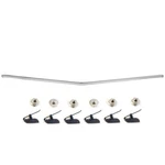 1968 1969 Chevy Chevelle Camino Front Header Panel Molding Trim W/clips M1354. Fixed Price $71.95.