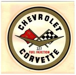 6" Vintage 1960'S Corvette Water Decal Chevy Fuel Injection Duntov Hot Rod 327. Fixed Price $24.99.