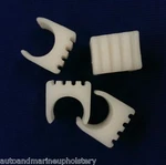 Set Of 6- 7/8" White Boat Bimini Side Curtain Spacer Protect Window Isinglass. Fixed Price $16.92.