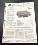 Original Motorola Model FM481AX Service Manual AR10 File 1971. Fixed Price $14.95.