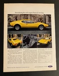 1973 Ford Pantera *original* Car Ad Print. Fixed Price $7.99.