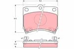 Unipart PAD638 Brake Set Of Four (X4) - Ford Mazda Kia. Fixed Price $16.13.