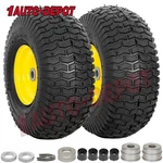Rvpunk 15X6.00-6 4PLY Lawn Mower Front Tires And Wheel For John Deere Set Of 2. Fixed Price $81.24.