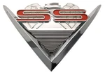 New Trim Parts 1961 Impala Ss Rear Trunk Emblem Chrome & Red Badge / 2126. Fixed Price $339.99.