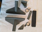 Jaguar XK140 Dhc Air Ducts And Bracket Assy. Fixed Price $60.00.