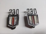 Original Gm 1962-1967 Chevelle Chevy Ii 230 Shield Fender Emblem Pair 3864242. Fixed Price $25.00.