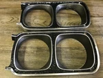 1969 Plymouth Gtx Satellite Body Mopar Headlight Trim Bezel Set Oem. Fixed Price $165.00.