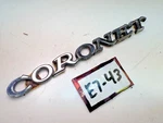 Oem 1969 1970 Dodge Coronet Body Mopar Fender Emblem 2901751 E7-43. Fixed Price $14.95.
