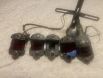 Five 1938 1939 Cadillac Series 60,75,90, V- 16 Special Tail Lights, Parts, Oem. Fixed Price $1188.00.