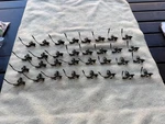 Gm Nos Body Side Fender Door,quarter,trunk,hood Molding Trim Clips - 32 Total. Fixed Price $30.00.