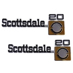 For 1975-80 Chevrolet Truck Scottsdale 20 Fender Emblem Set Trim Parts. Fixed Price $206.80.