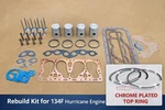 Engine Overhaul Kit 134 Hurricane Fits Willys CJ3B,CJ5 M38A1 Jeepster. Fixed Price $240.00.