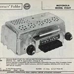 1956 Motorola Car Radio CTA6T Service Wire Schematic Repair Manual Sam Vintage. Fixed Price $9.99.