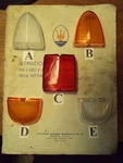 Maserati 3500GT Ferrari 250 Ellena Tail Light Lens. Fixed Price $70.00.