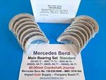 Mercedes Benz Main Bearing Set Std. 60MM Crankshaft 250,250C,280S,280SL,280SEL. Fixed Price $385.00.