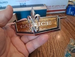 * Nos 1972 Chevrolet Caprice Header Panel Emblem W/ Hardware. #6263035. Fixed Price $400.00.